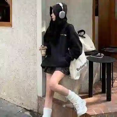 棉购 美式高街宽松百搭卫衣 女款
