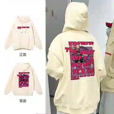 棉购 韩系学院风潮流时尚连帽上衣基础款休闲百搭加绒加厚宽松卫衣 女款