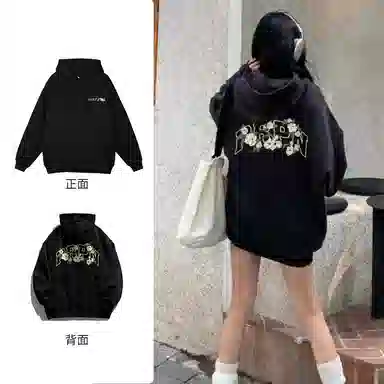棉购 美式高街宽松百搭卫衣 女款