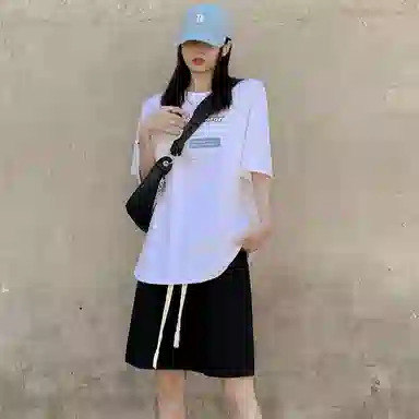 棉购 薄款宽松阔腿冰丝速干运动五分裤休闲短裤 女款