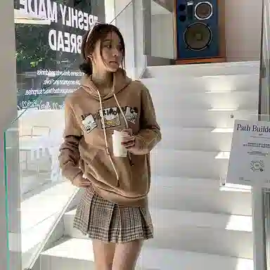 Valeria Obbaco VO Creative Series Wool Pleated Skirt Brown