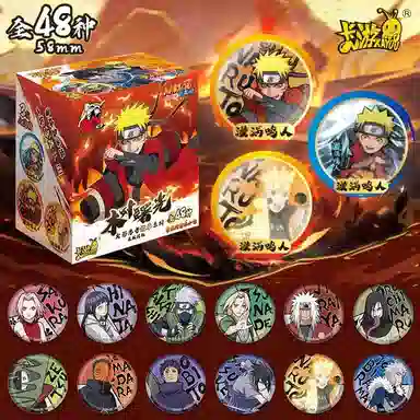 卡游 火影忍者角色 木叶曙光徽章系列 漩涡鸣人 周边吧唧胸章 徽章