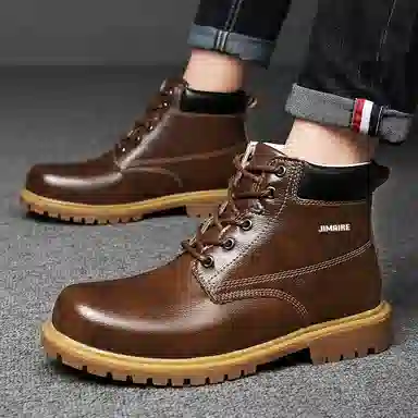 金迈王 英伦百搭时尚 中筒 马丁靴 男款