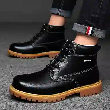 金迈王 英伦百搭时尚 中筒 马丁靴 男款