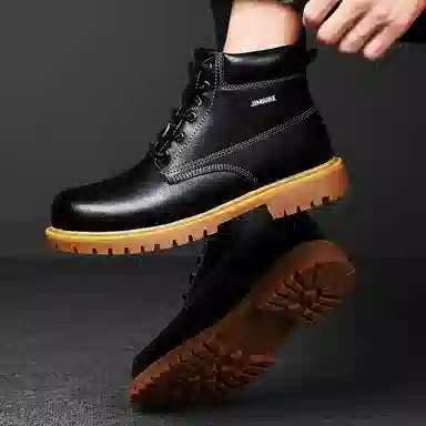 金迈王 英伦百搭时尚 中筒 马丁靴 男款