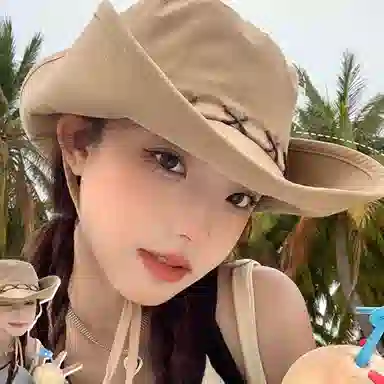 梦特娇 西部风大檐可翻折户外露营登山徒步防紫外线 合成纤维 渔夫帽 男女同款情侣款