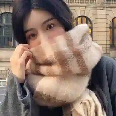 梦特娇 美拉德色系加厚长款保暖氛围感 绒线围巾 男款