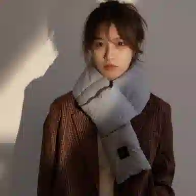 梦特娇 秋冬纯色加厚保暖防寒护颈百搭 聚酯纤维 围脖 男女同款情侣款