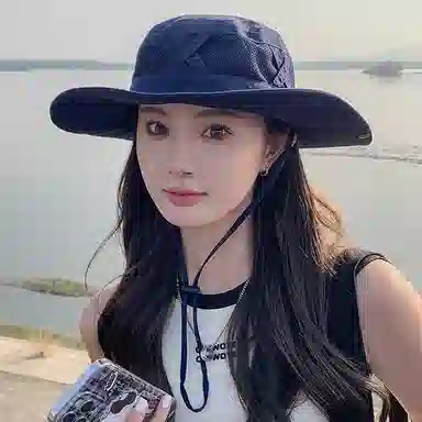 梦特娇 夏季薄款透气网眼户外登山遮阳防晒 涤纶 渔夫帽 男女同款情侣款