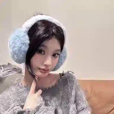 梦特娇 韩系冬季骑行保暖防寒加厚加绒 涤纶 耳罩 男女同款情侣款