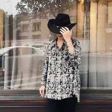 梦特娇 草原民族风翘边牛仔帽文艺复古户外休闲遮阳 棉 礼帽 男女同款情侣款