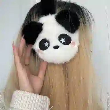 梦特娇 韩系卡通动物熊猫百搭保暖加绒 涤纶 耳罩 女款