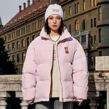 RickyisClown Swirl Rabbit Striped Jacket