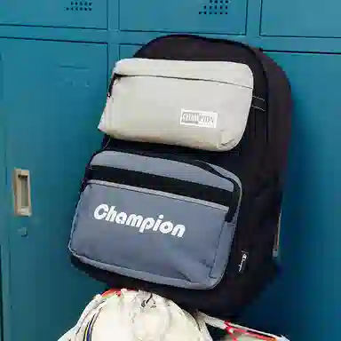 Champion Letter Logo Detachable Pocket Backpack