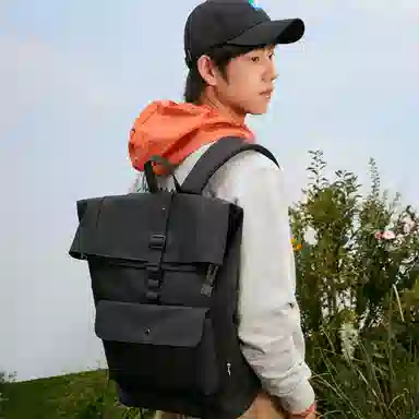 Champion Backpack Black/Olive Green