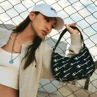 Champion Mono Shoulder Bag Black/Wheat