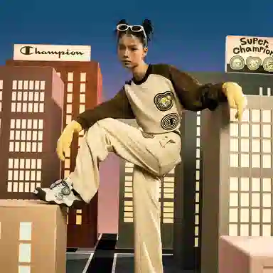 Champion x POP MART FW24 LOGO