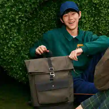 Champion Backpack Black/Olive Green