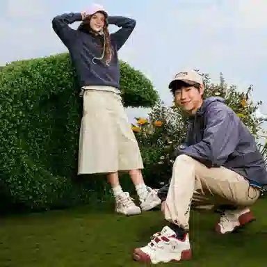 Champion Puffy Donut Low Sneakers Cream Purple