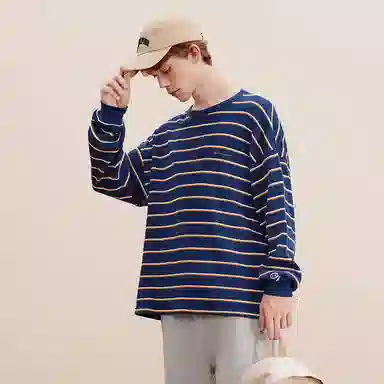 Champion FW24 Casual Embroidered Logo Waffle Long Sleeve Tee