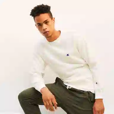 Champion Basic Crewneck Sweatshirt White