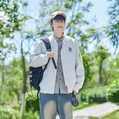 敦煌博物馆 山系复古机能风户外多拉链防水棒球领飞行员夹克外套 男女同款