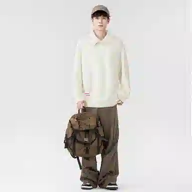 Dunhuang Museum Jacquard Polo Sweater