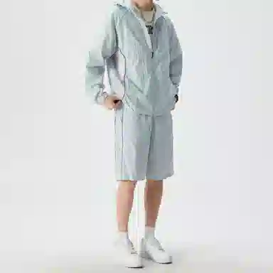 敦煌博物馆 运动透气连帽纯色百搭防晒服 男女同款