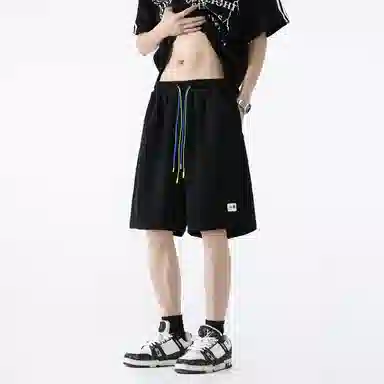 Dunhuang Museum Retro Colorblock Shorts