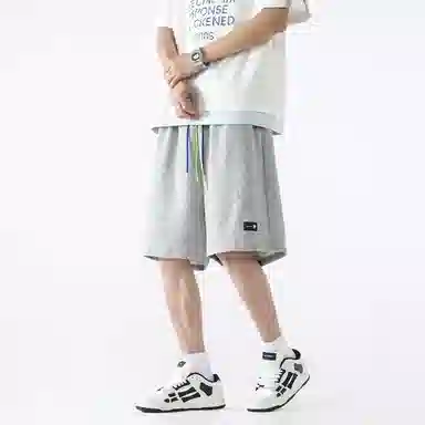 Dunhuang Museum Retro Colorblock Shorts