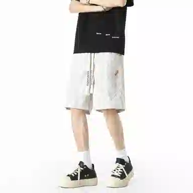 Dunhuang Vintage Tie-Dye Shorts