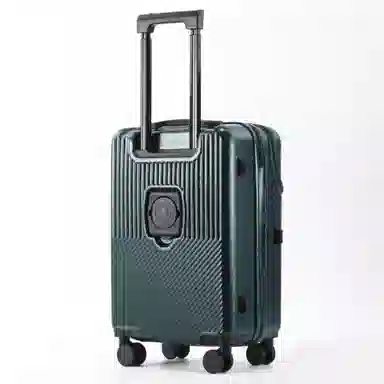 游帝 前开口多功能 带杯架充电口 万向轮旅行箱 男女同款情侣款