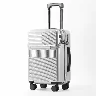 游帝 前开口多功能 带杯架充电口 万向轮旅行箱 男女同款情侣款