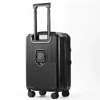 游帝 前开口多功能 带杯架充电口 万向轮旅行箱 男女同款情侣款