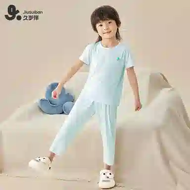 久岁伴 睡眠系列 舒适吸湿速干透气睡衣套装青少年