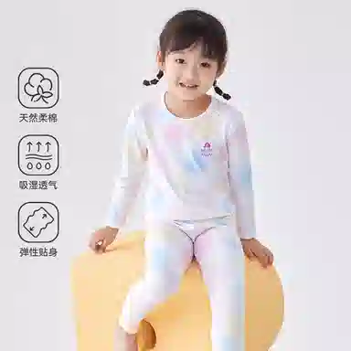 久岁伴 透气柔软亲肤家居服 白色青少年