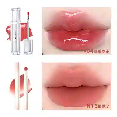 橘朵 冰熨斗镜面 唇釉唇粉霜 哑光口红 不沾杯护唇精华金属刷头