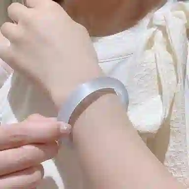 周阿尤 复古贵妃国潮古风汉服旗袍冷淡风温婉水润显白素雅气质 琉璃 手镯 女款