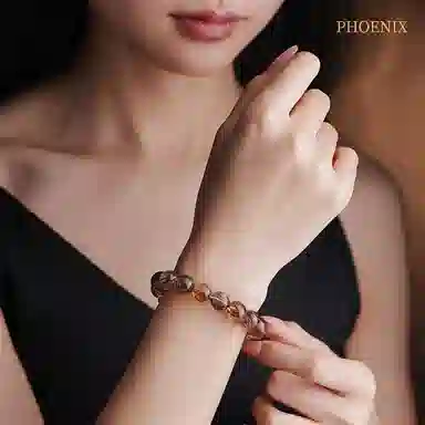 【收藏级水晶】 凤凰涅磐 饱满密发 能量满满 轻奢高端大气时尚必备单品 原创设计款天然 超七 手串 女款