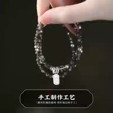 凤凰涅磐 国风新中式原创设计 轻奢质感 黑曜石 手链 女款