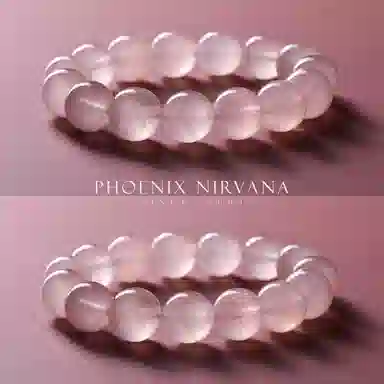 【桃花满满】 凤凰涅磐 招桃花幸运首饰 新中式原创轻奢质感简约小众设计 时尚百搭天然 粉水晶 手串 女款