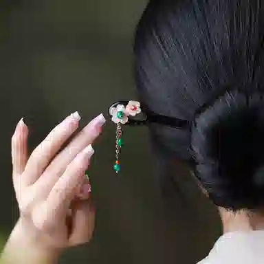 【以东方木韵礼献臻情】 凤凰涅磐 新中式檀木簪子 流苏发钗 优雅精致 小众高级感手工雕刻原创设计#好运 黑檀 发簪 女款