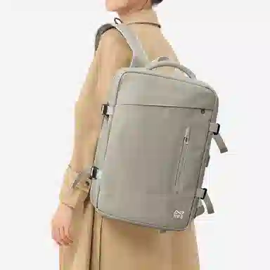 轻骑者 时尚休闲多功能短途旅游出差户外露营防泼水干湿分离可扩容 织物 旅行包电脑包书包背包双肩包 常规 男女同款情侣款 多色