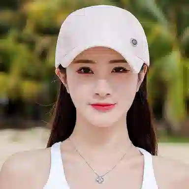 稻草人 夏季韩版薄款防晒 简约百搭显脸小 涤纶 鸭舌帽 女款