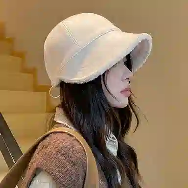 稻草人 韩版加绒简约百搭显脸小 潮流时尚 聚酯纤维 鸭舌帽 女款