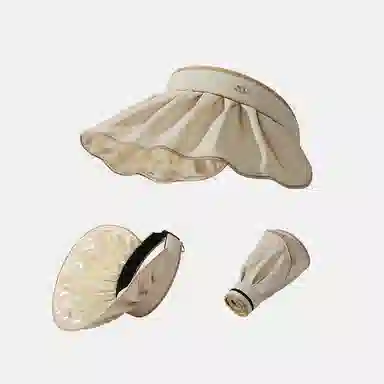 稻草人 遮阳防紫外线简约百搭 空顶可扎马尾 聚酯纤维 防晒帽 女款