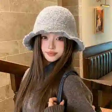 稻草人 百搭显脸小保暖 甜美可爱简约休闲 涤纶 渔夫帽 女款