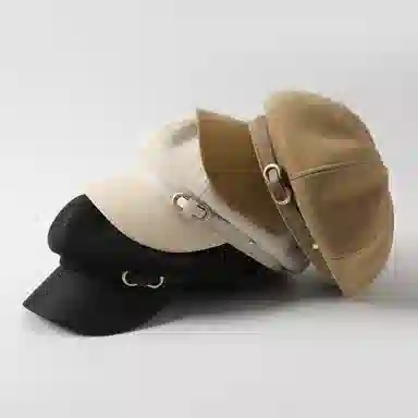 【秋冬必备】 稻草人 英伦风显脸小八角帽 复古百搭时尚 韩版文艺学院风 涤纶+粘胶纤维 贝雷帽 女款