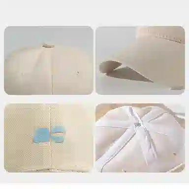 稻草人 韩版显脸小简约时尚棒球帽通勤百搭休闲 棉 鸭舌帽 男女同款情侣款