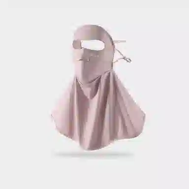 稻草人 全脸遮阳护颈 防紫外线透气 锦纶 防晒面罩 女款